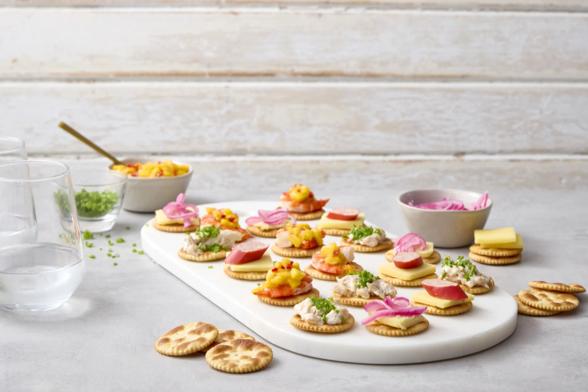 Hero Image Recipe Article - Four ways to fancy up Savoy Crackers