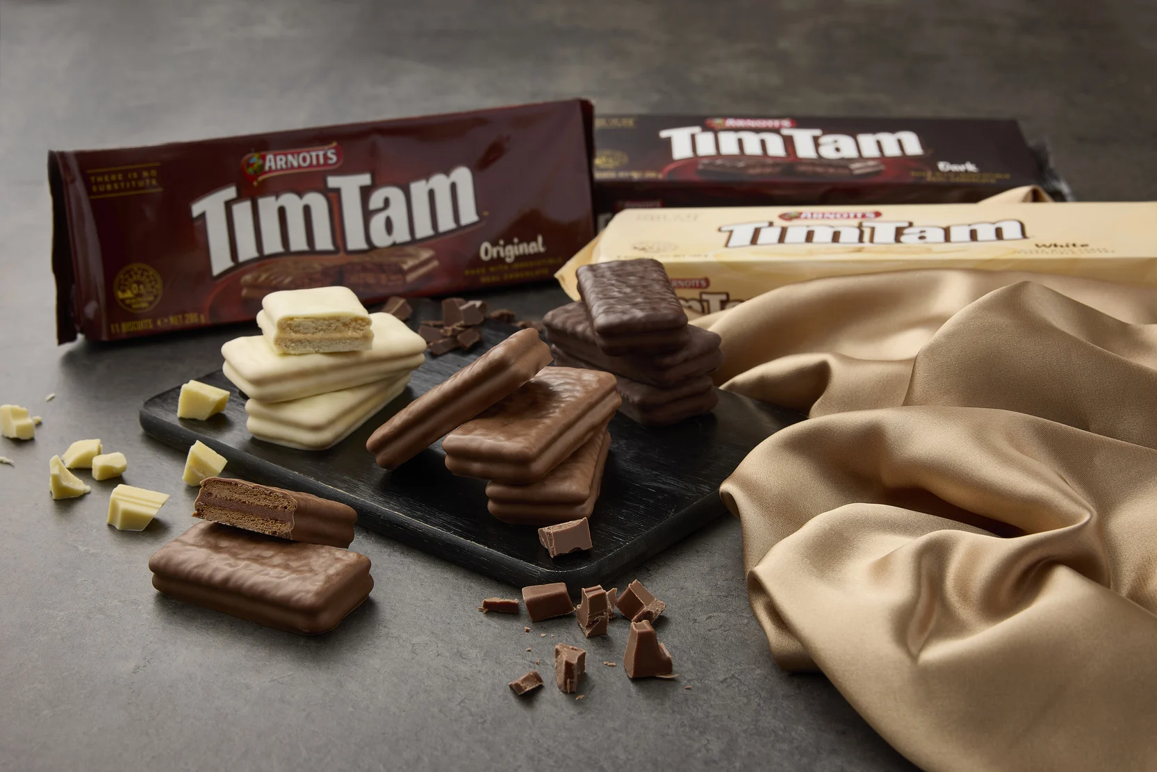 Arnott's Tim Tam Chewy Caramel Chocolate Biscuits