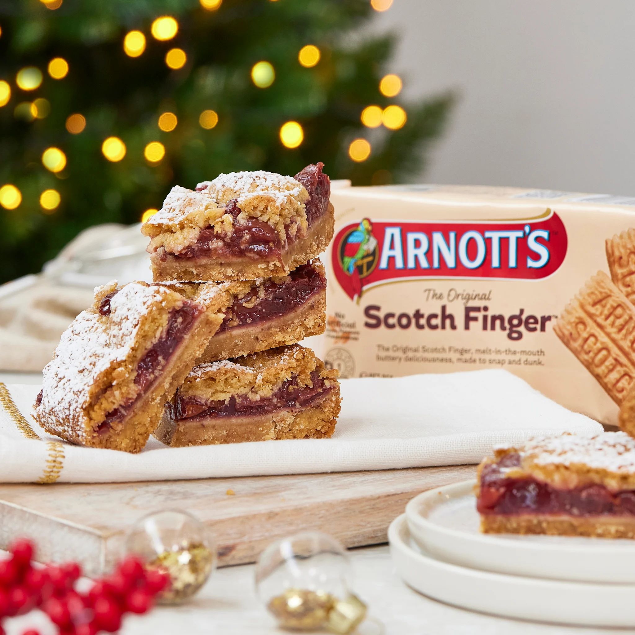 Scotch Finger Cherry Slice  - Display