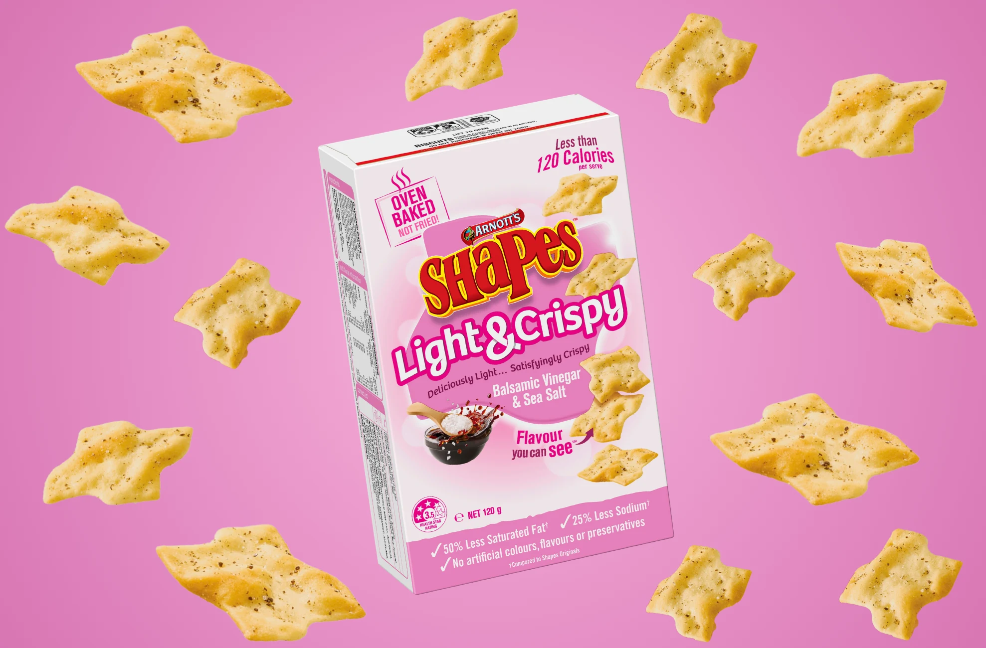 Shapes Light & Crispy Balsamic Vinegar & Sea Salt