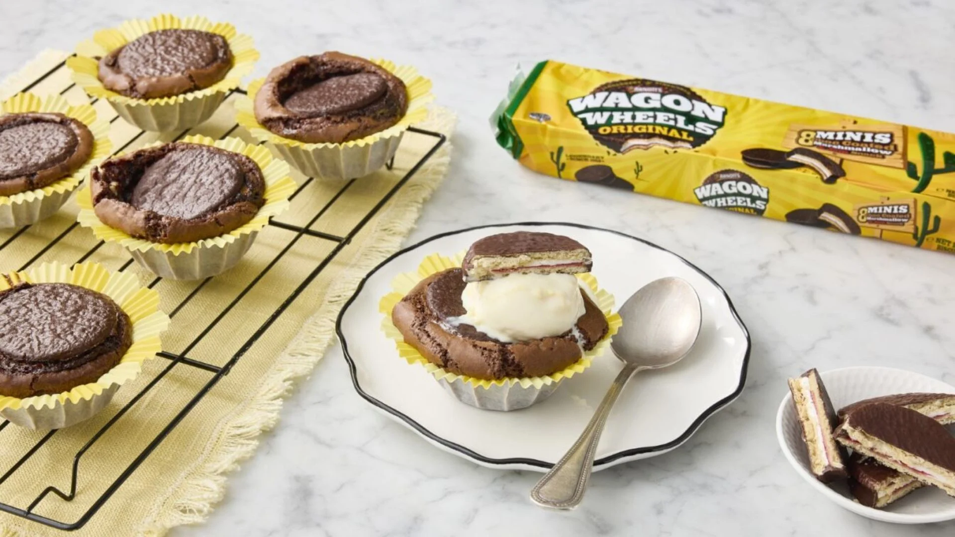 Hero Image Recipe Wagon Wheels Brownie Cakes