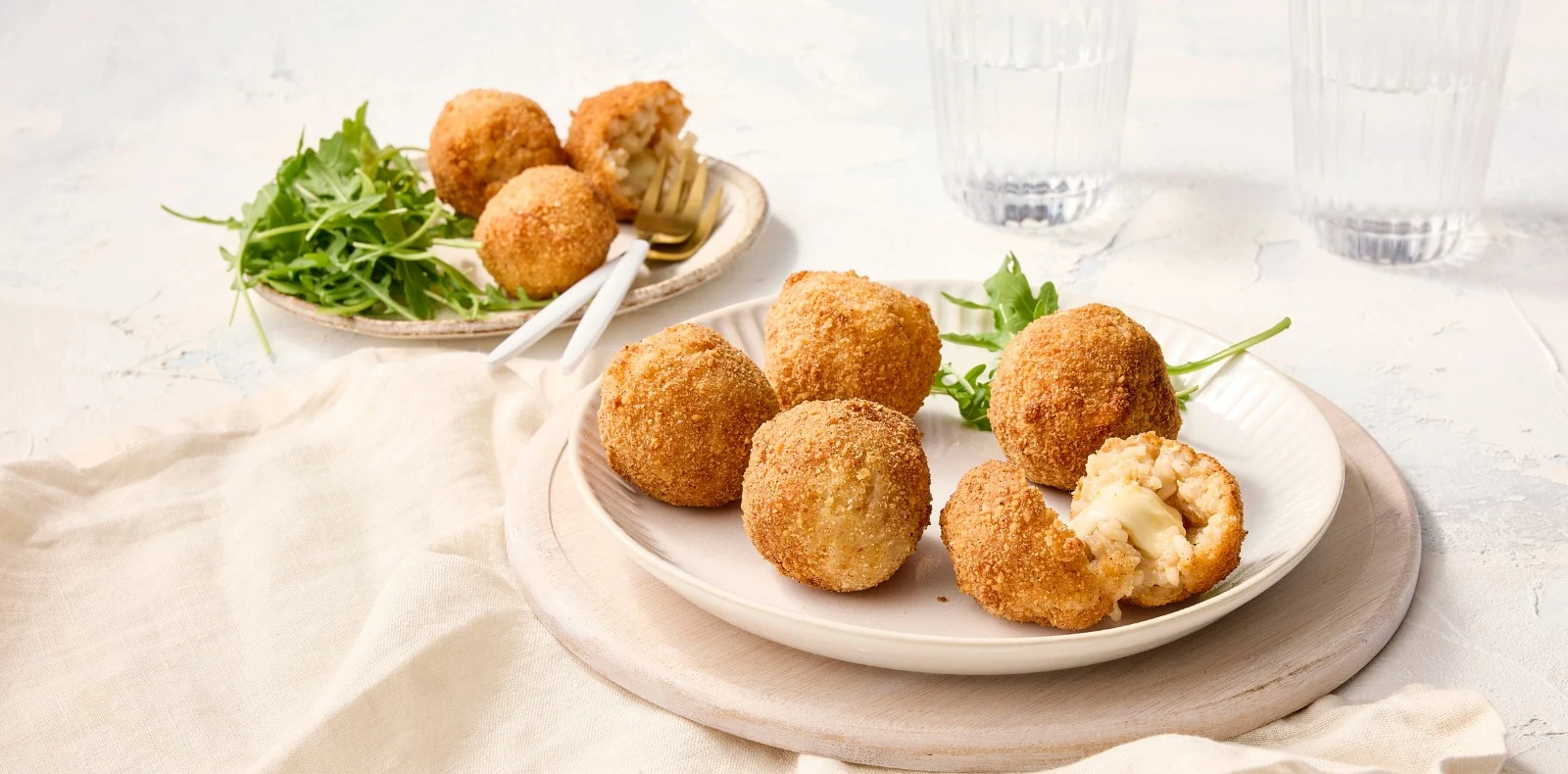 Hero Image Recipe Pizza Shapes Arancini with Campbells Stock