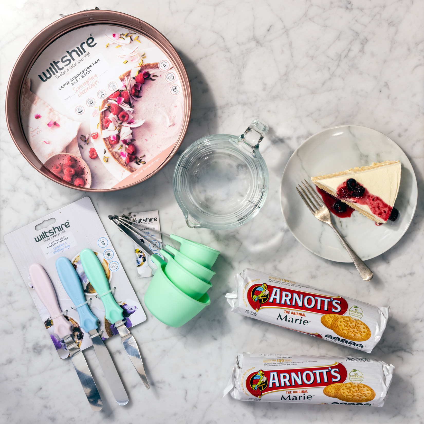 Image of Arnott's Marie Biscuits with Wiltshire Cooking Utensils