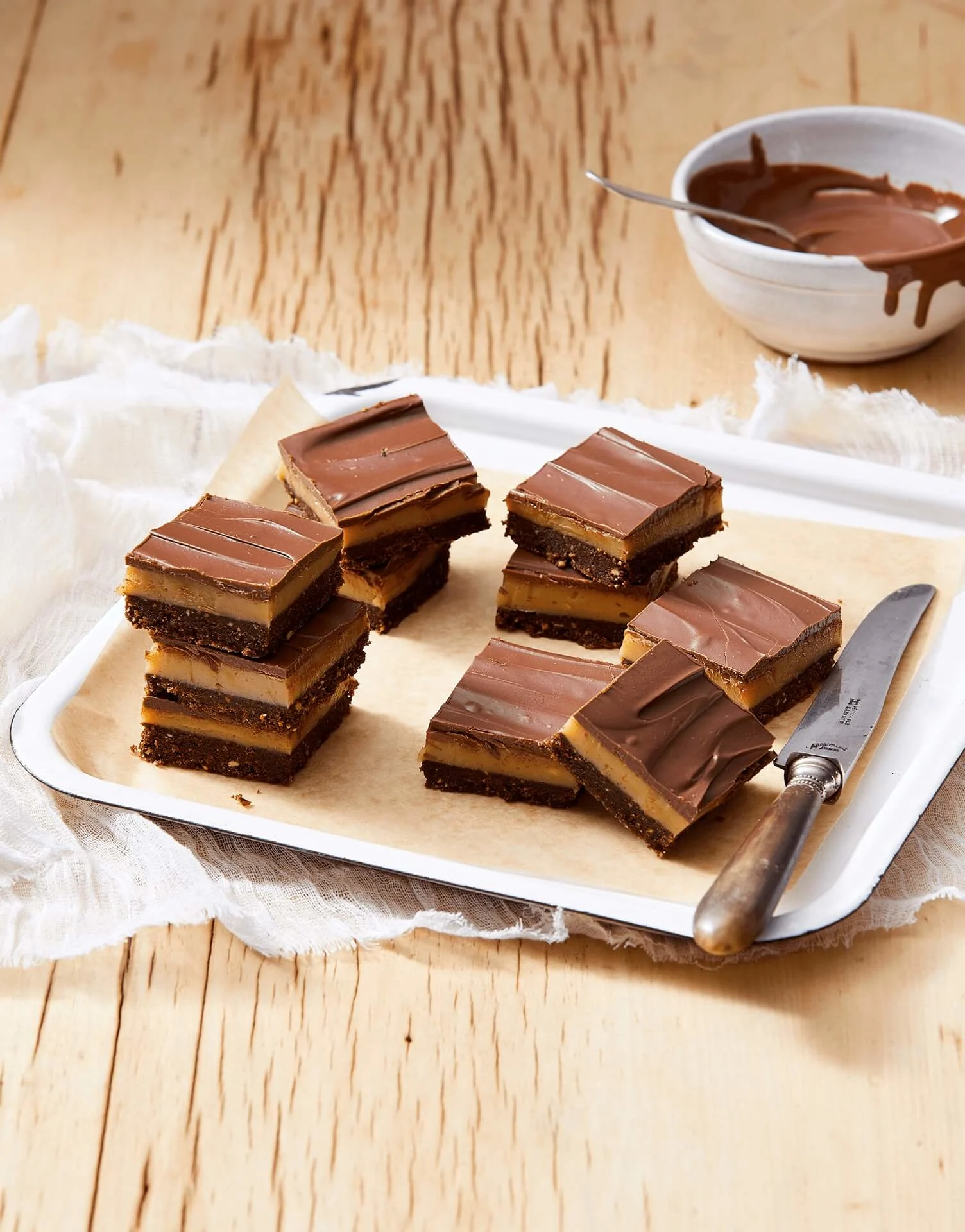 Hero Image Recipe Farmbake Peanut Brownie Caramel Slice