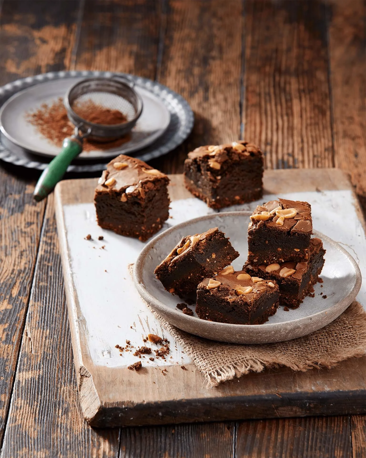 Hero Image Recipe Farmbake Peanut Brownie Slice