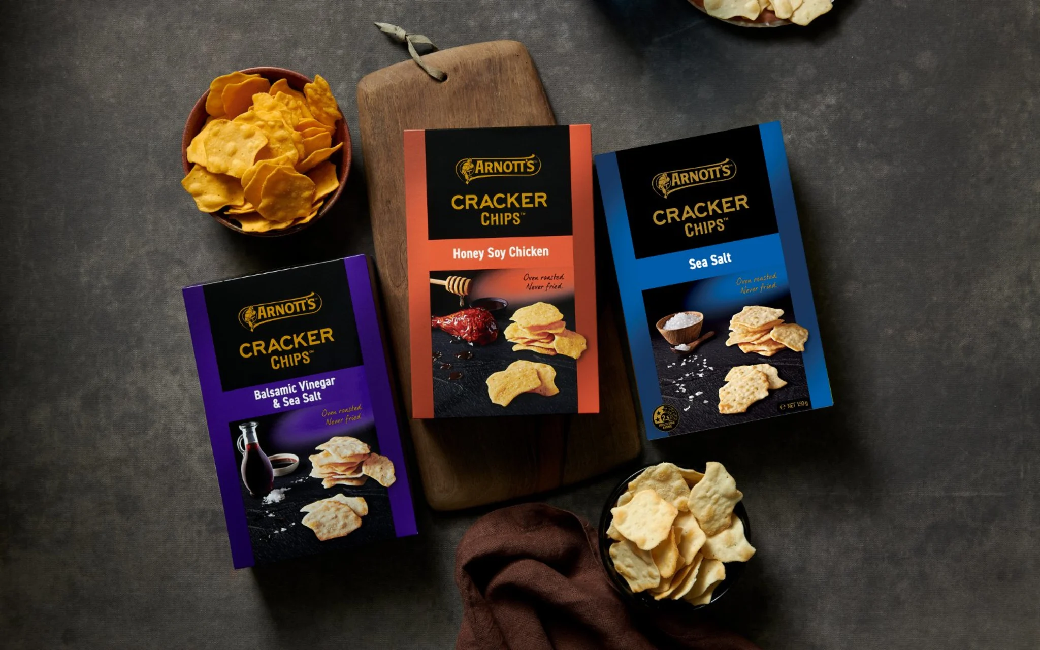 Range shot for Arnott's Cracker Chips