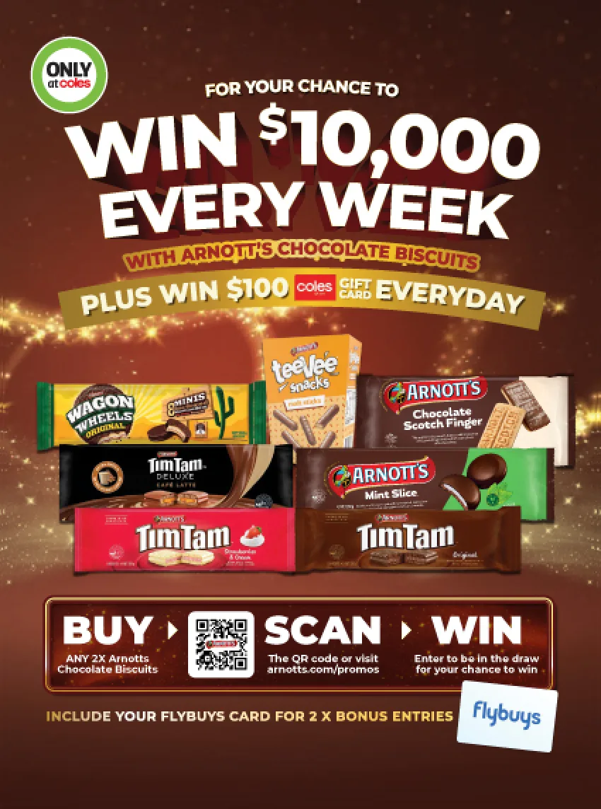HR Coles Promo Choc Biscuit Header