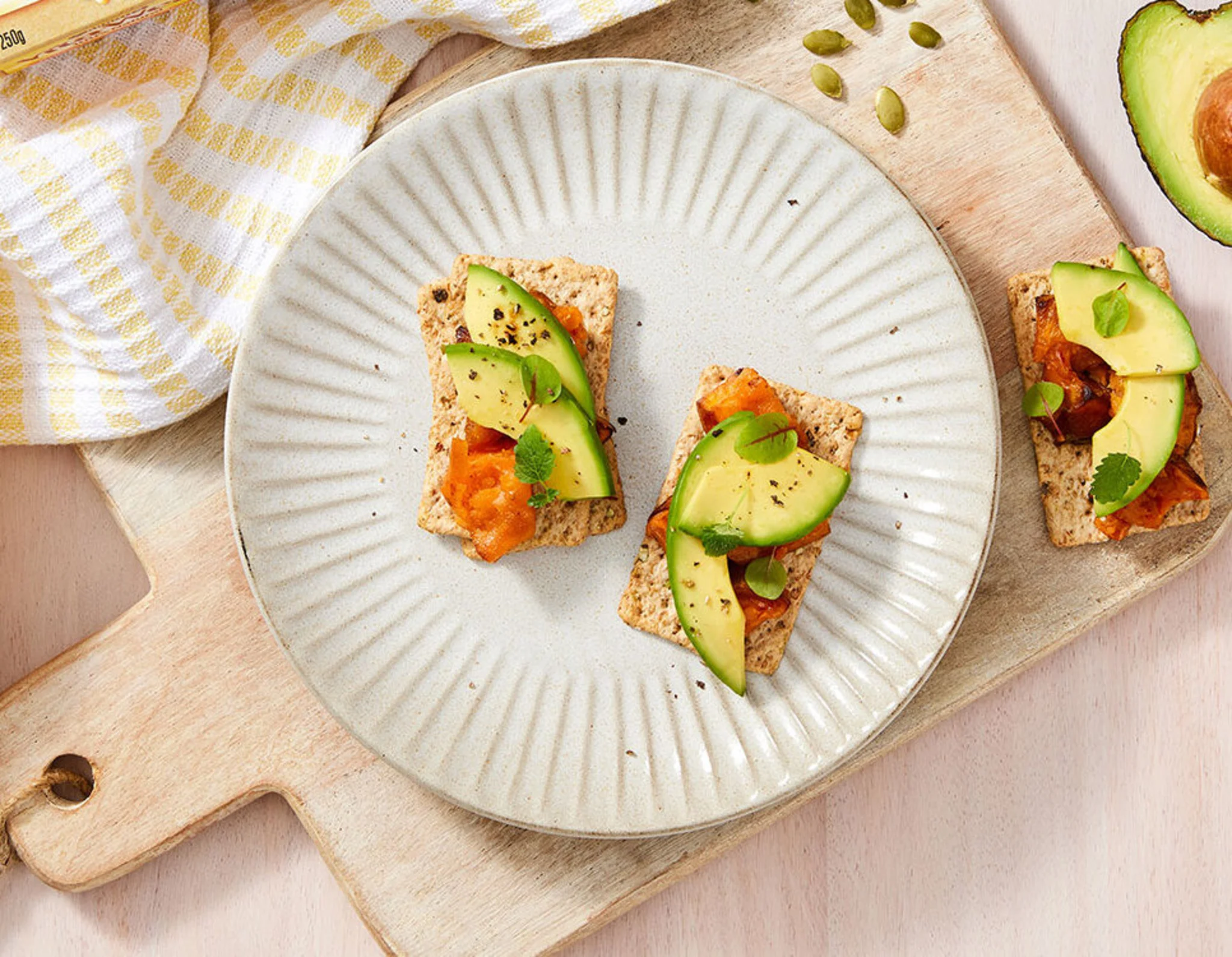 Hero Image Recipe Roast pumpkin & avocado