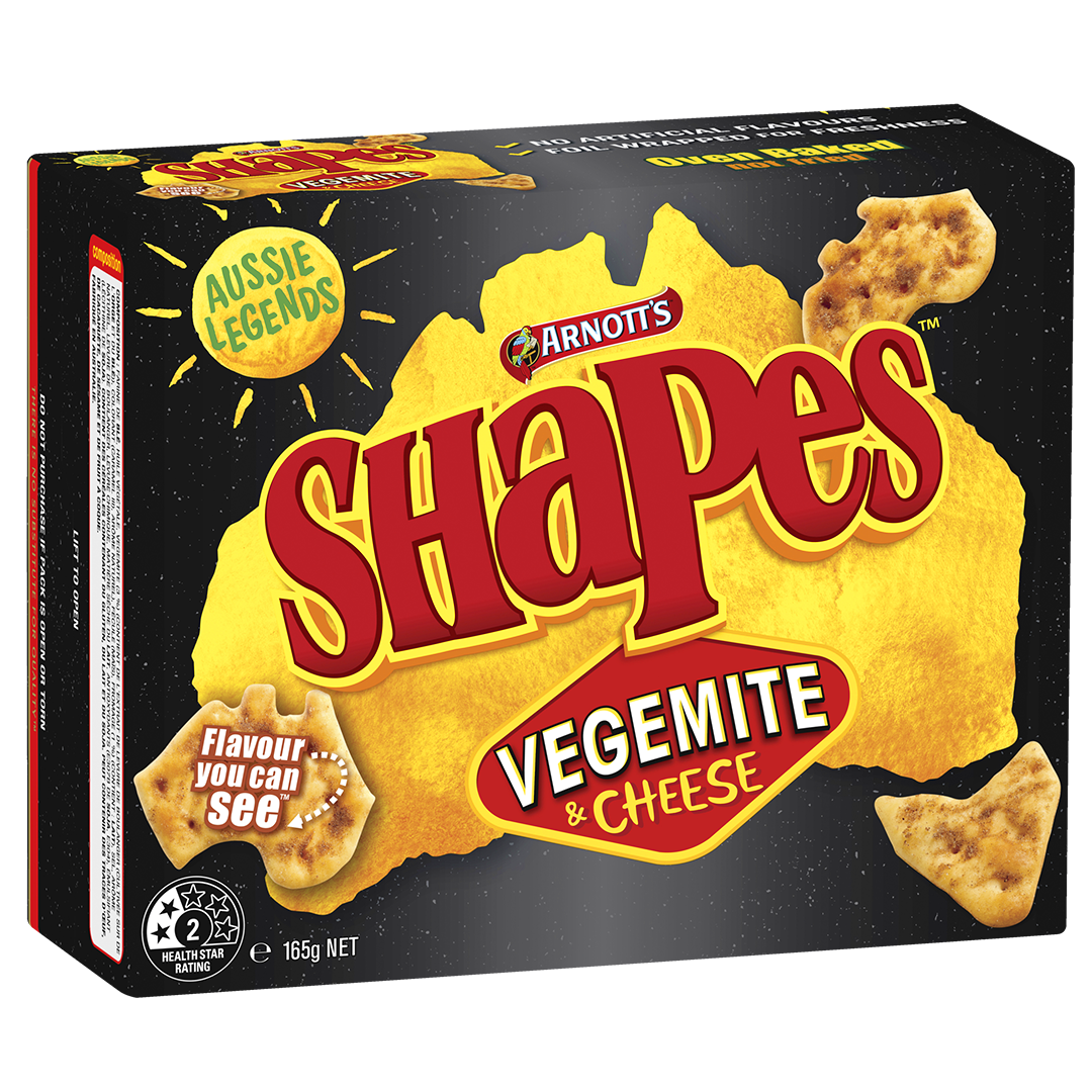 Shapes Vegemite & Cheese