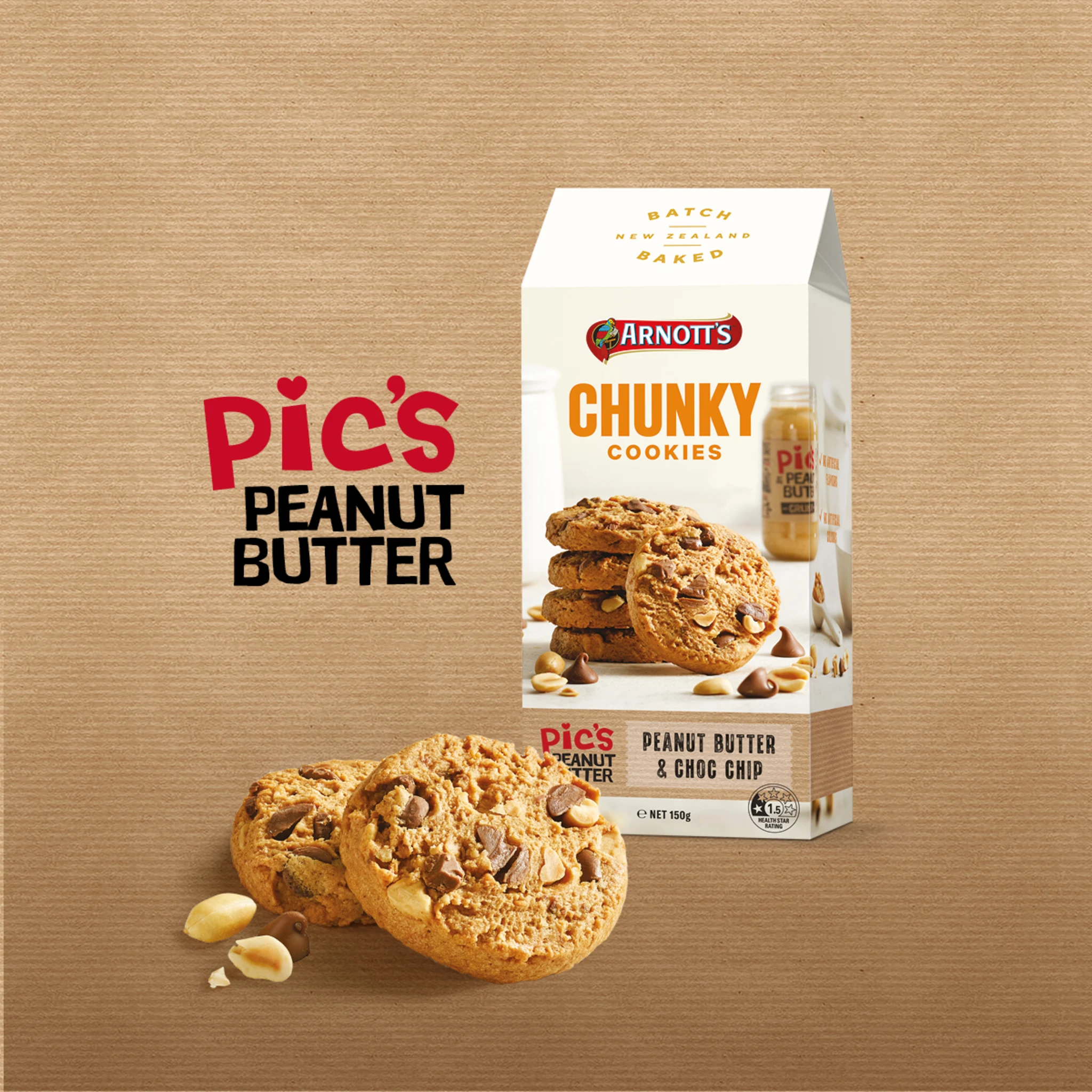 Chunky Pic’s Peanut Butter & Choc Chip Cookies