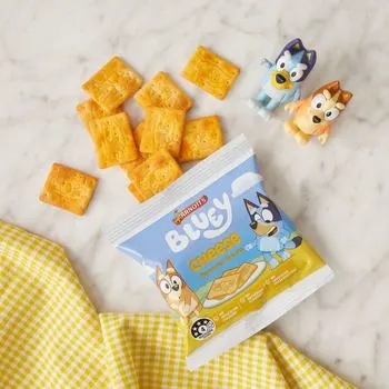 Shot of Bluey Cheese Biscuits
