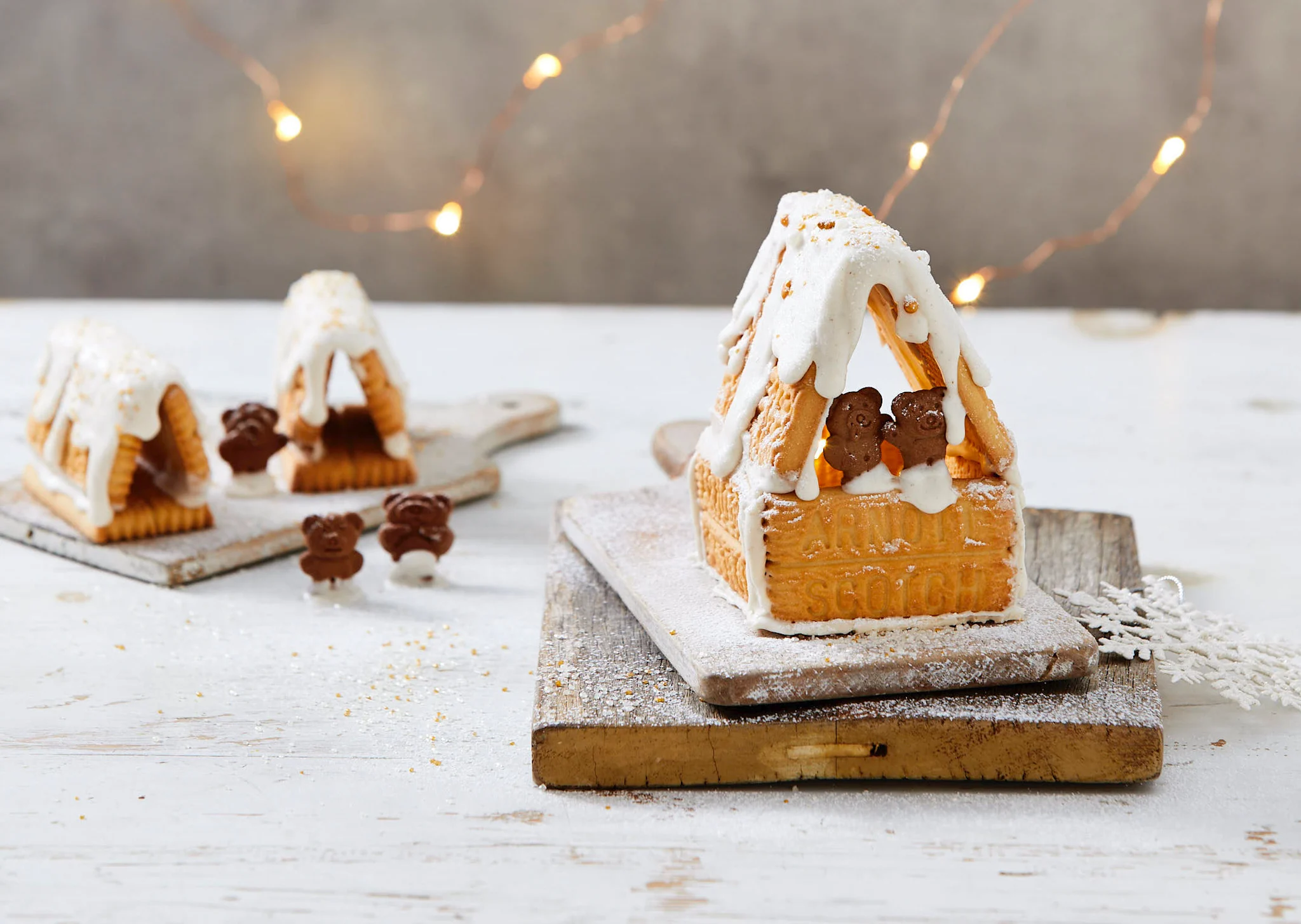 Hero Image Recipe Arnott’s Scotch Finger Gingerbread House