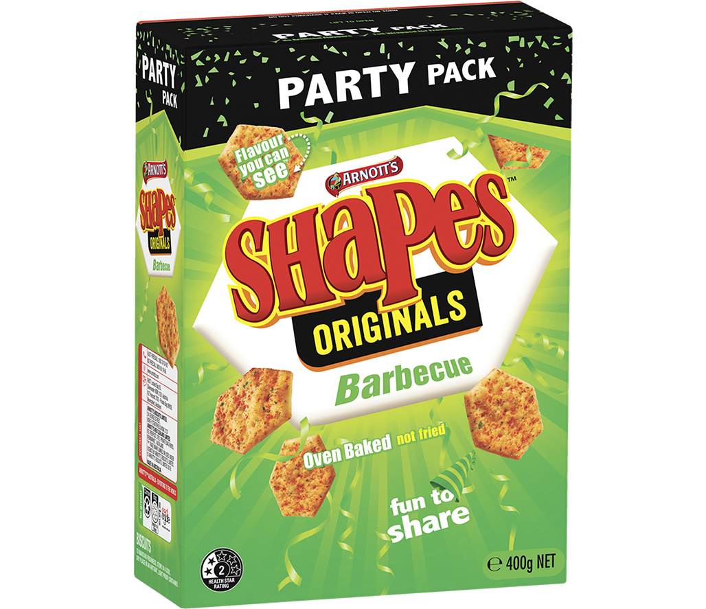 Shapes Original Barbecue Party Pack