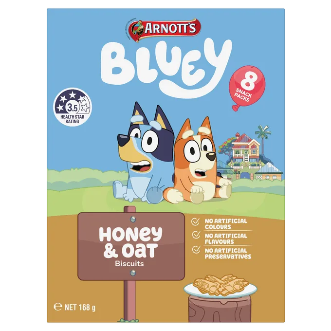 Image pack Bluey Honey & Oat Snack Pack