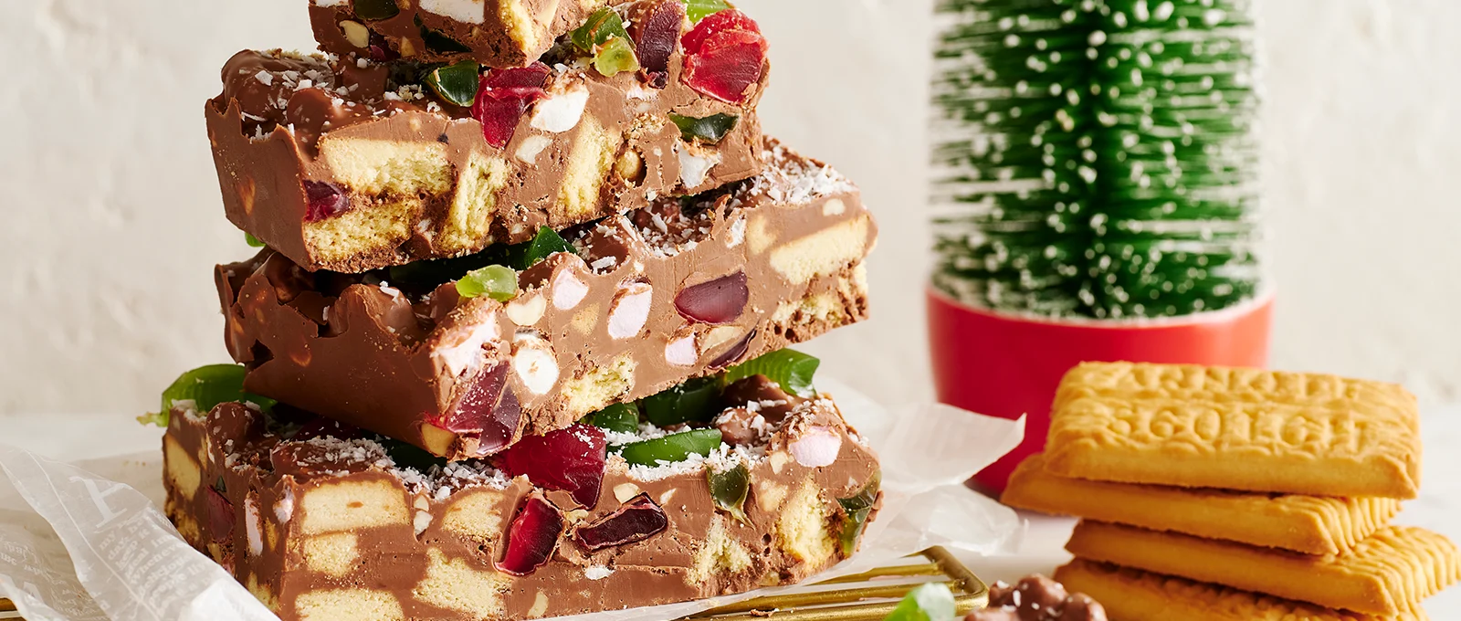 Hero Image Recipe Scotch Finger Festive Rocky Road
