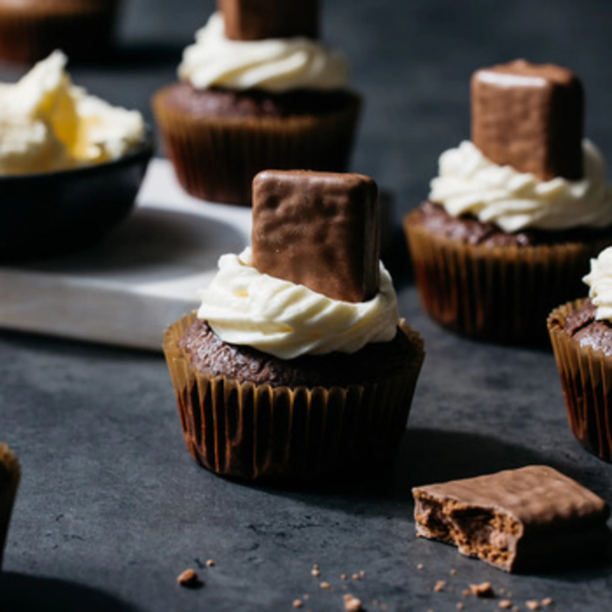 Chewy Caramel Cupcakes