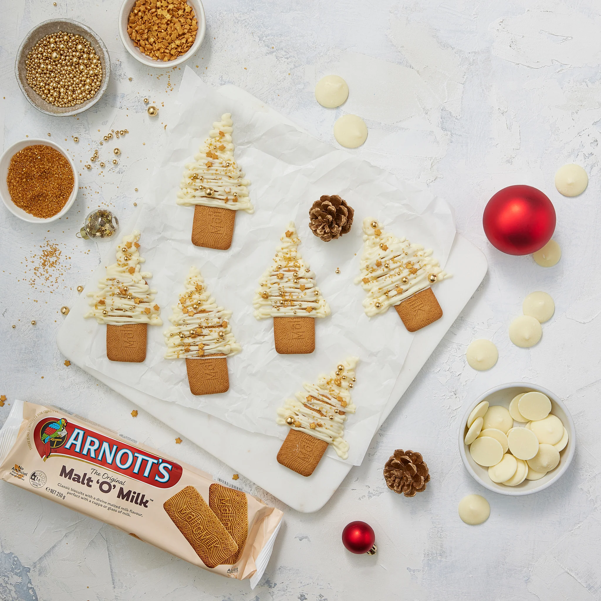 Malt O Milk Christmas Trees - Display