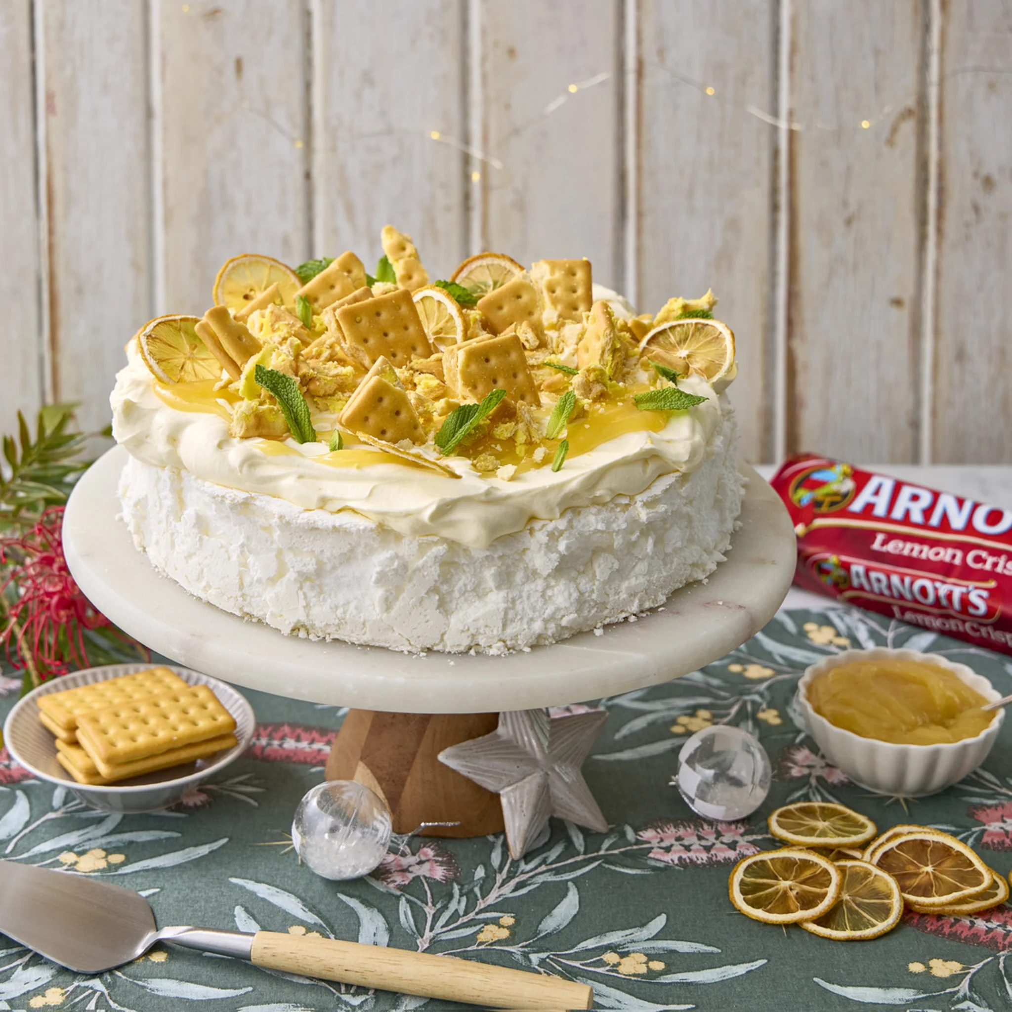 Hero Image Recipe Arnott’s Easy Lemon Crisp Pavlova