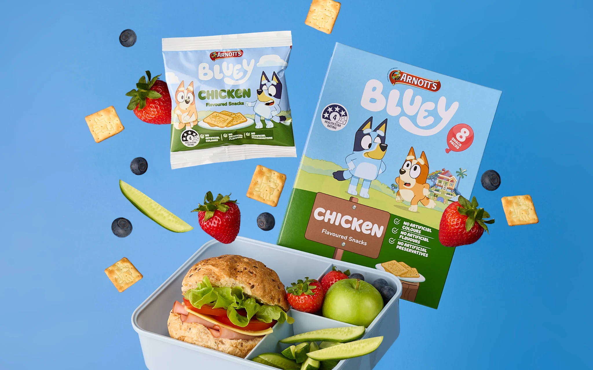 NEW Bluey Chicken Snack Packs