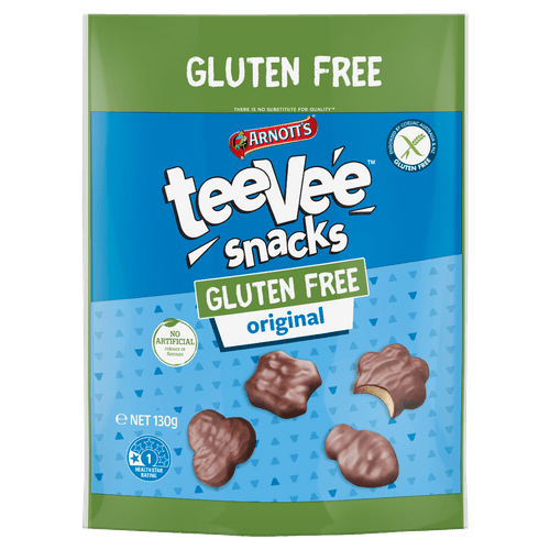 Pack Shot of Gluten Free Teevee Snacks | Gluten Free biscuits to share 
