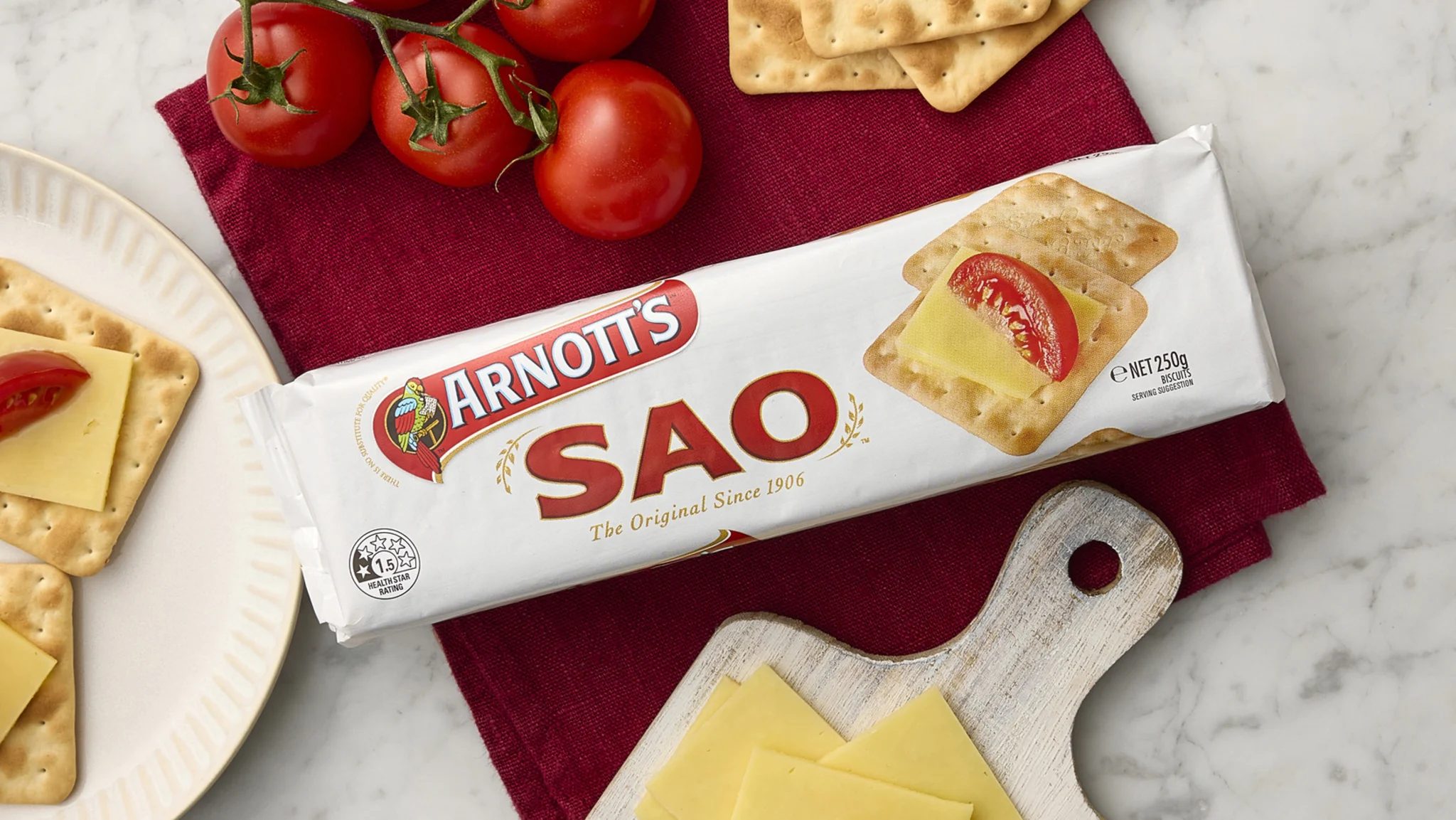Image of Sao pack, with Cheese and Tomato