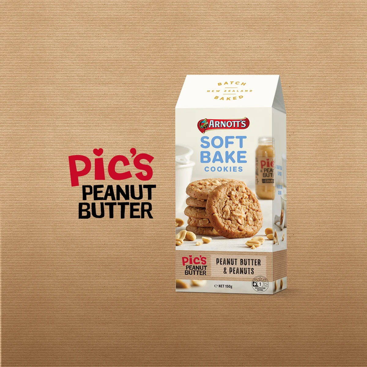 Hero Image Recipe Soft Bake Pic’s Peanut Butter & Peanuts Cookies