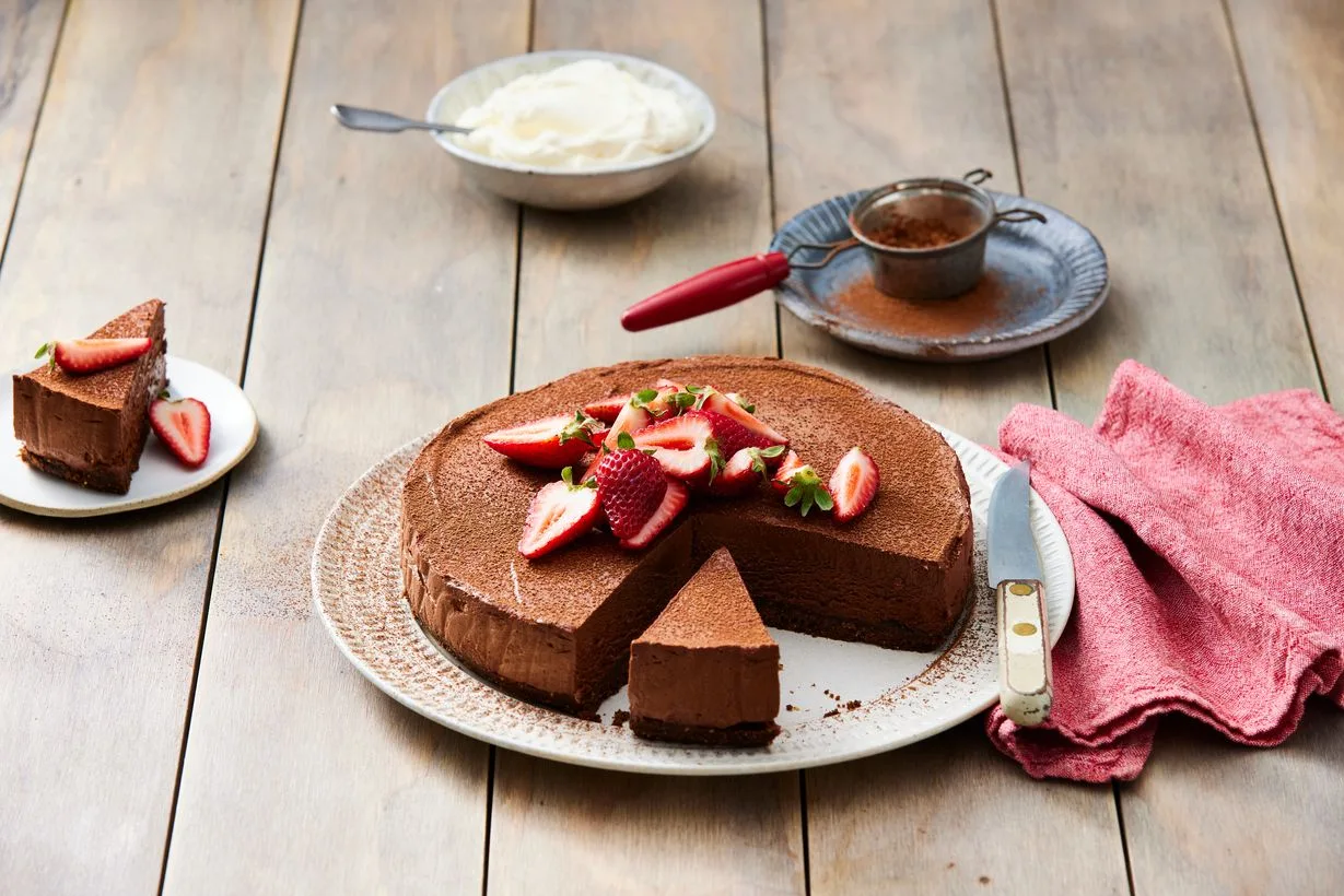 Hero Image Recipe Farmbake Peanut Brownie Mousse Cake