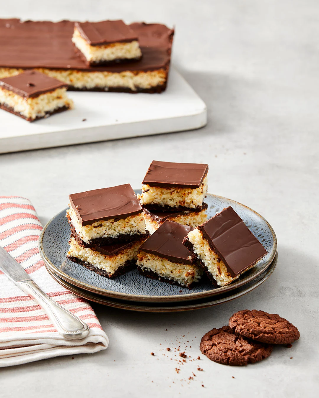 Hero Image Recipe Choc Ripple Chocolate Coconut Slice 