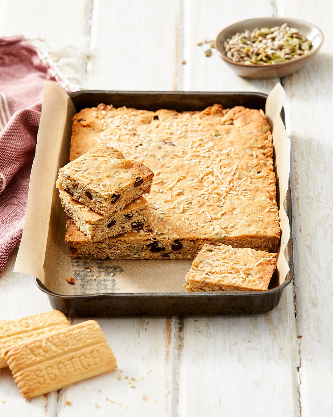 Hero Image Recipe Scotch Finger, Seed and Honey slice 