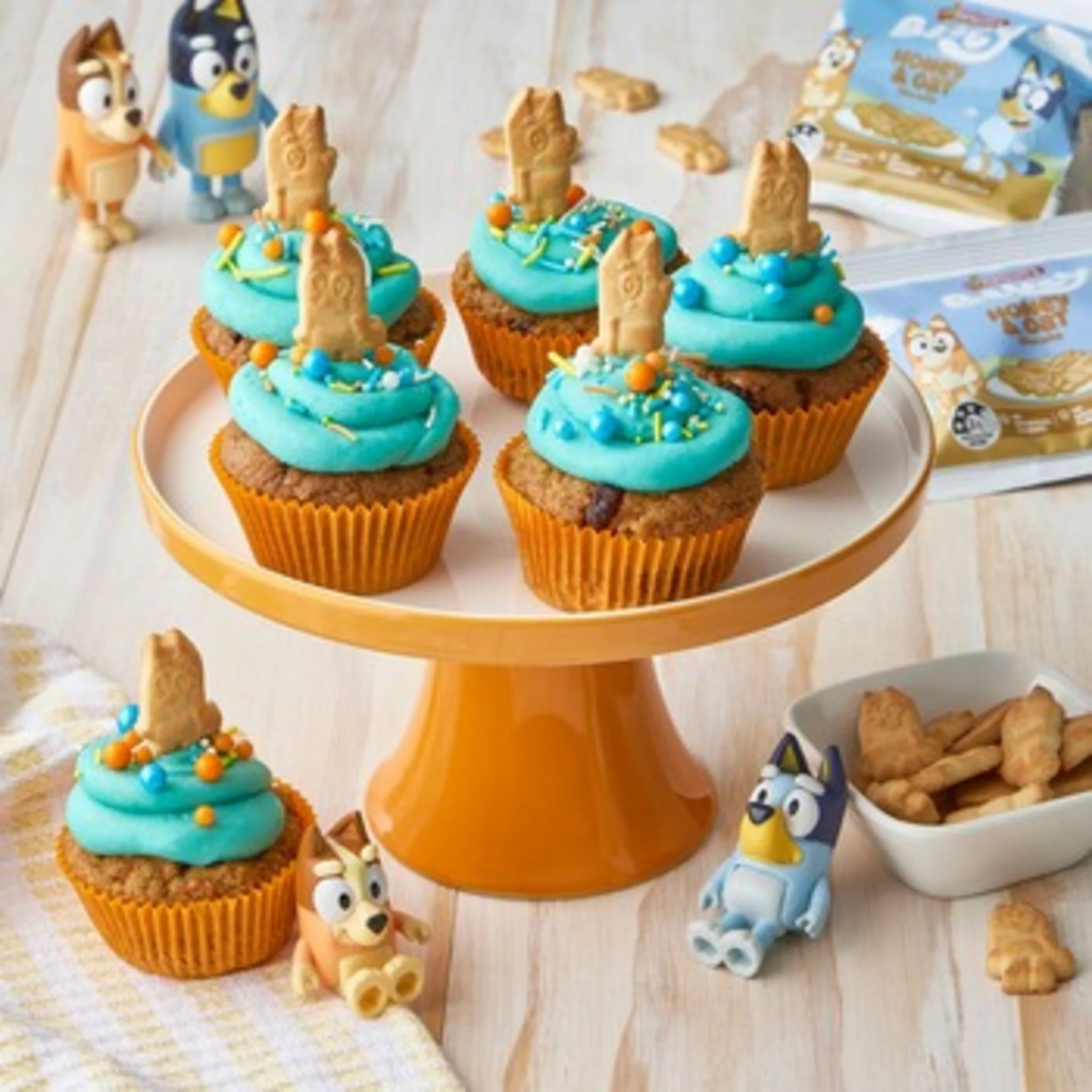 Bluey Carrot Cupcakes