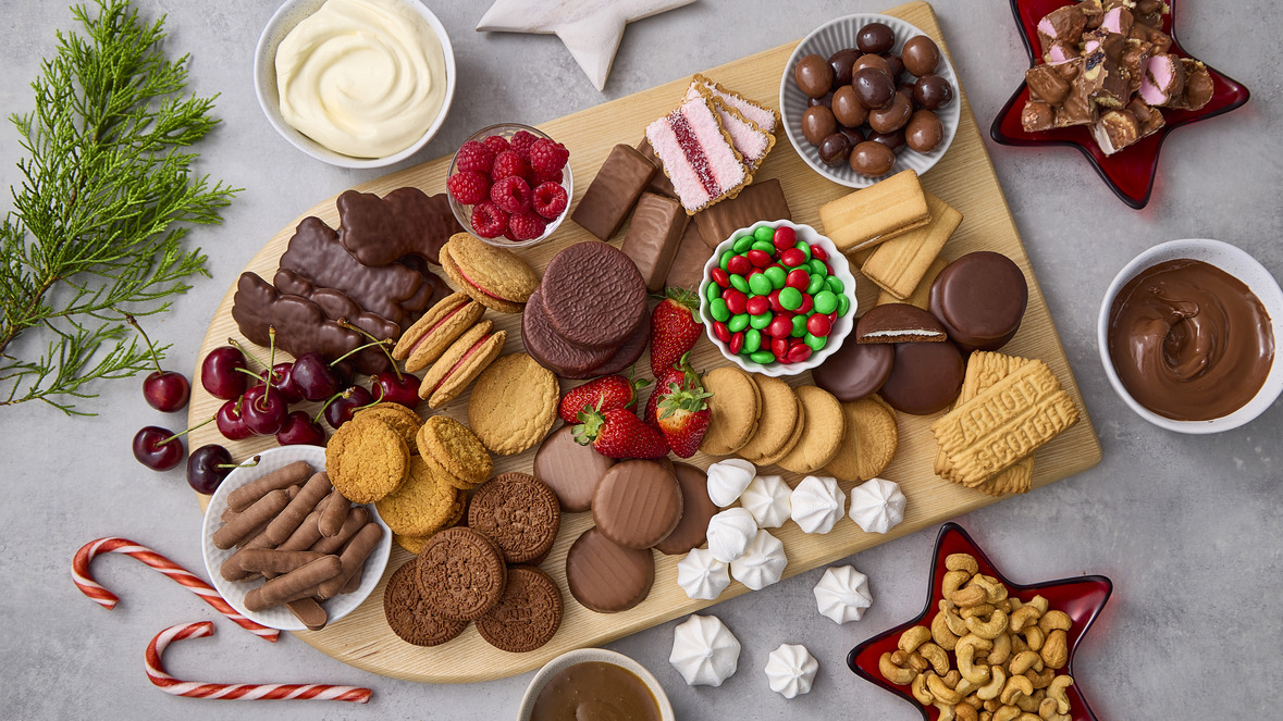 Image of Arnott's Sweet Grazing Board featuring Arnott's Biscuits