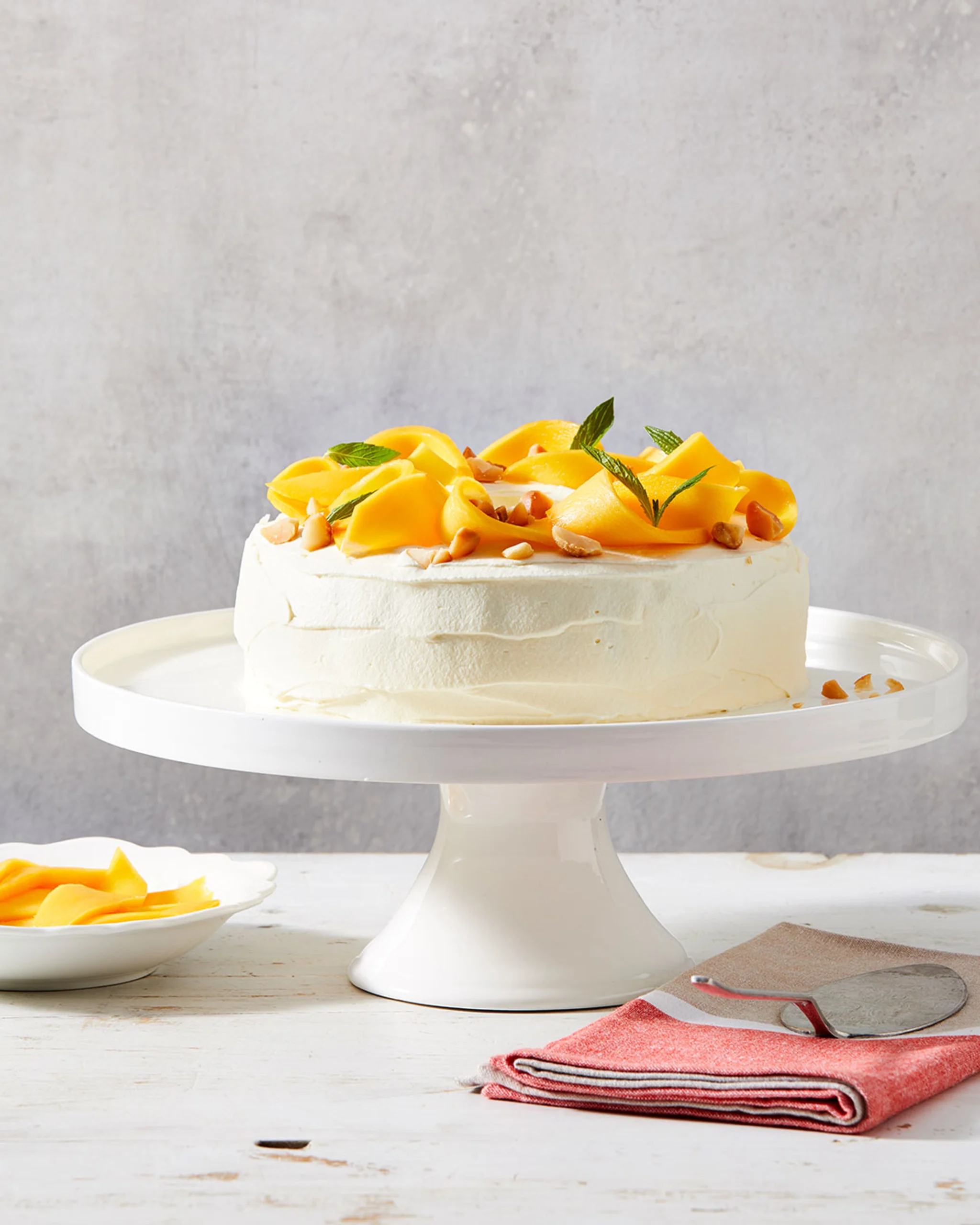 Hero Image Recipe Choc Ripple Mango and Mint Wreath Cake