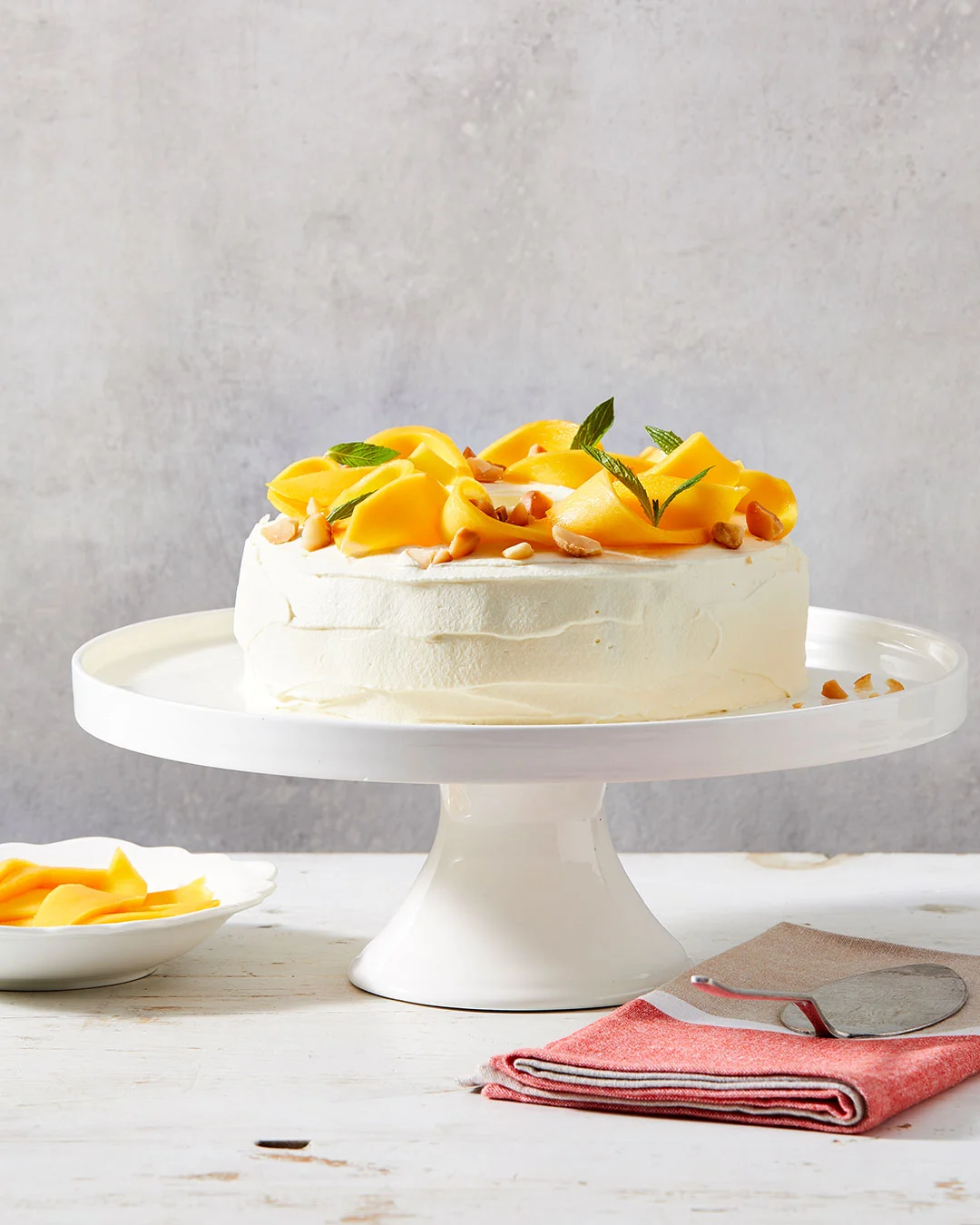 Hero Image Recipe Choc Ripple Mango and Mint Wreath Cake