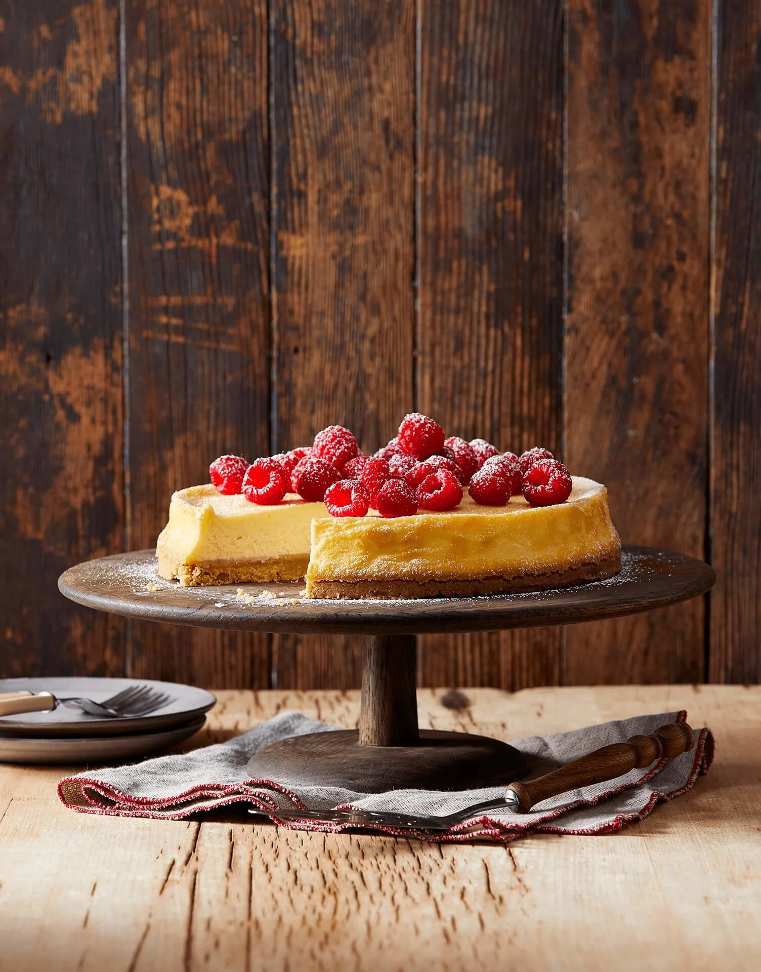 Hero Image Recipe Farmbake Butter Shortbread Classic Cheesecake