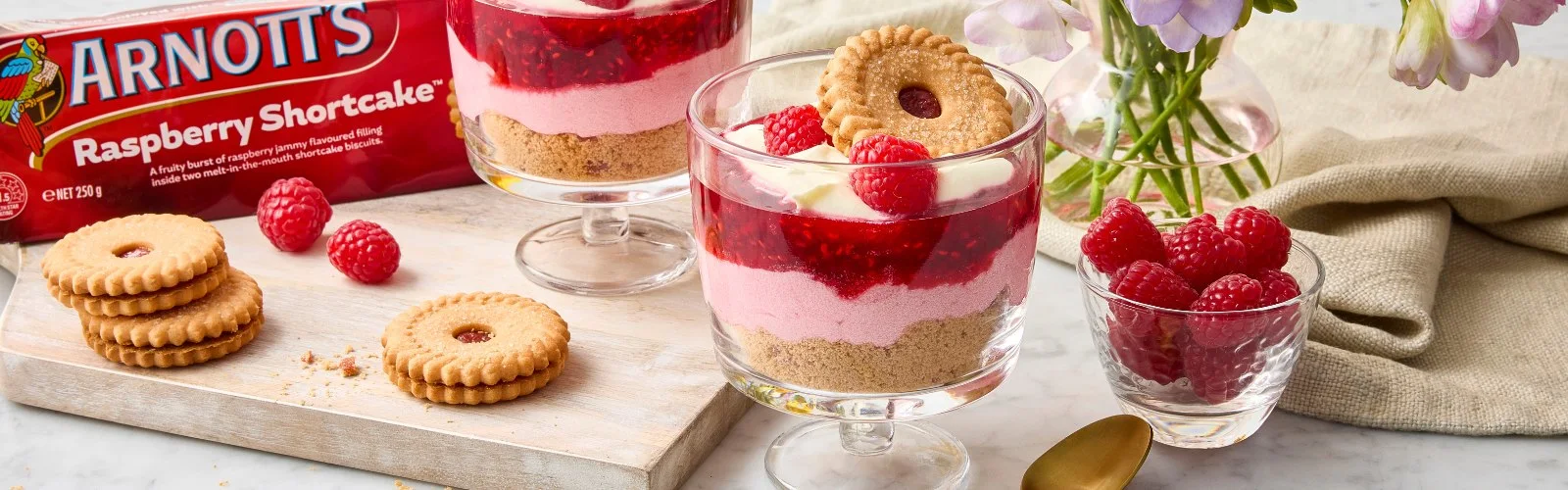 Hero Image Recipe Raspberry Shortcake parfait