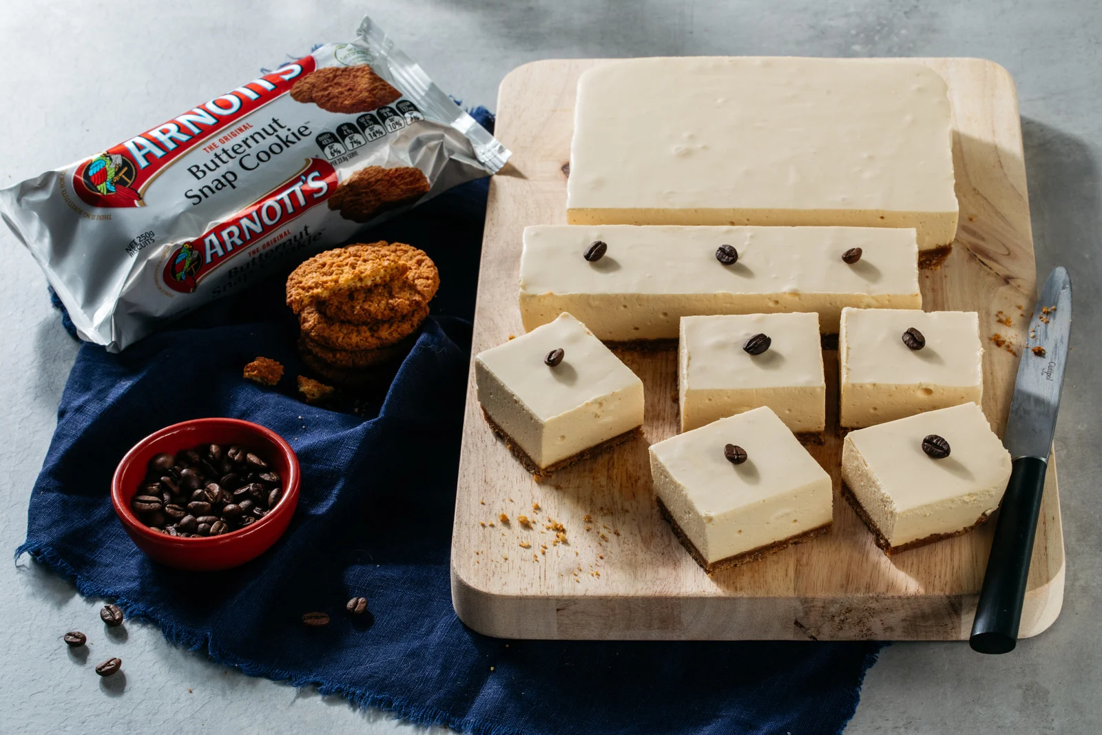 Hero Image Recipe No Bake Coffee Cheesecake Slice