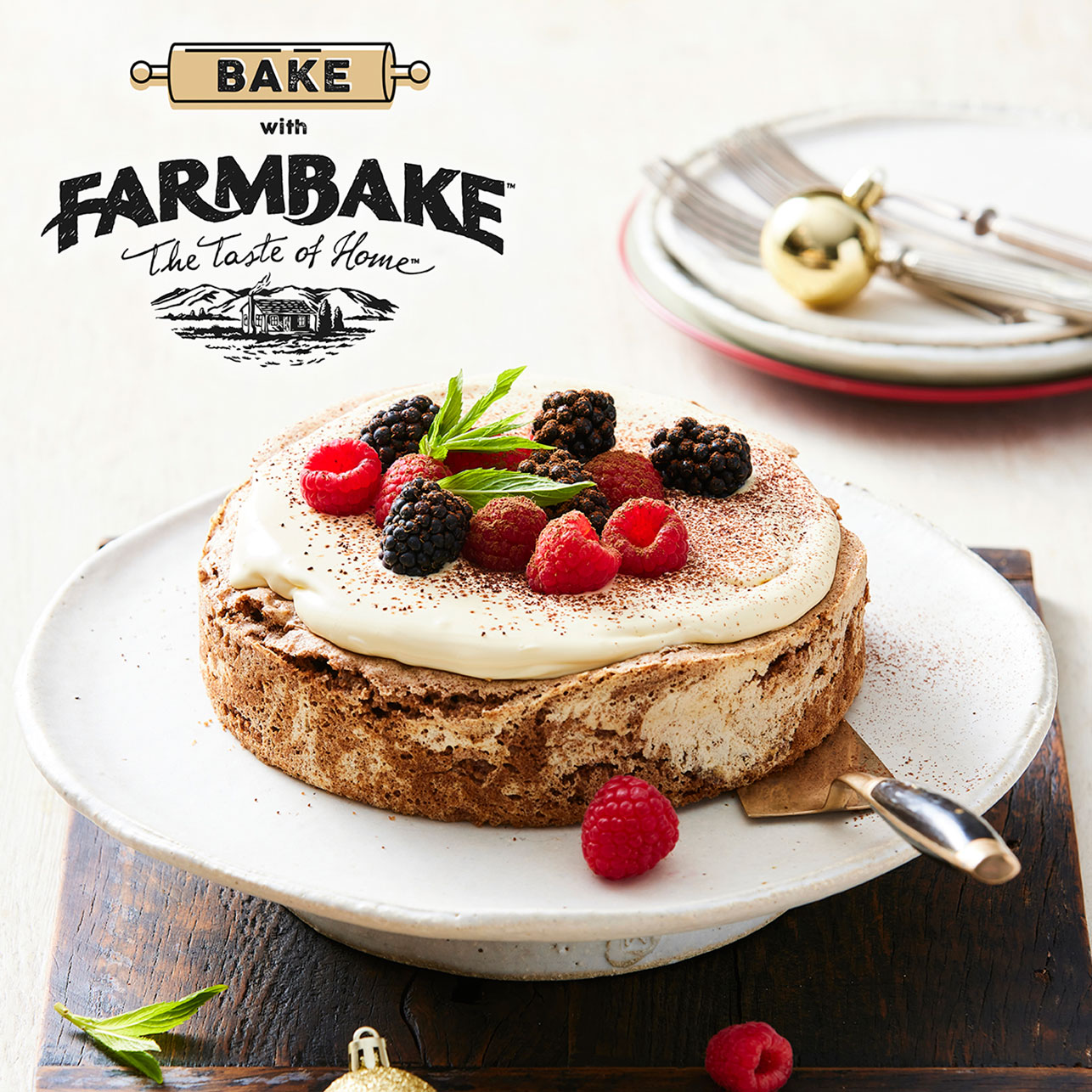 Farmbake Triple Choc Macaroon Cake