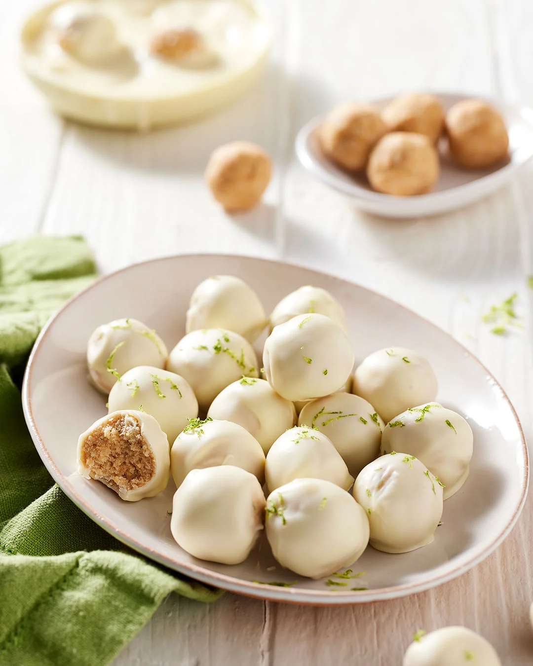 Hero Image Recipe Gluten Free Scotch Finger, Lime and Coconut Truffles