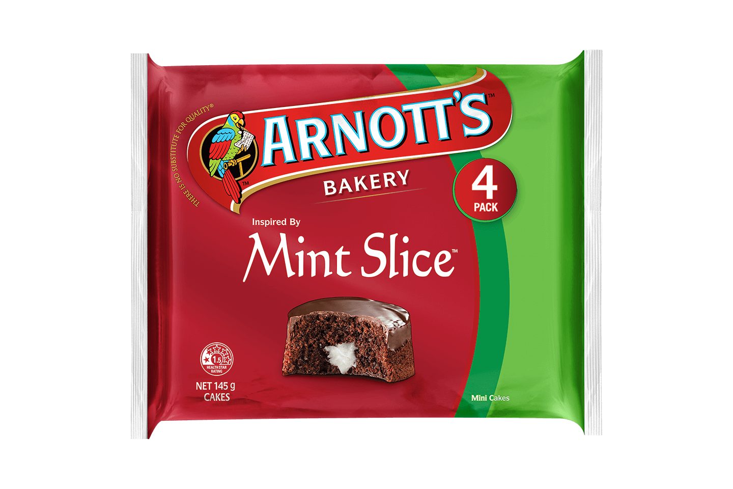 Arnott S Bakery Mini Cakes Mint Slice 12 X 145g Arnott S Arnott S