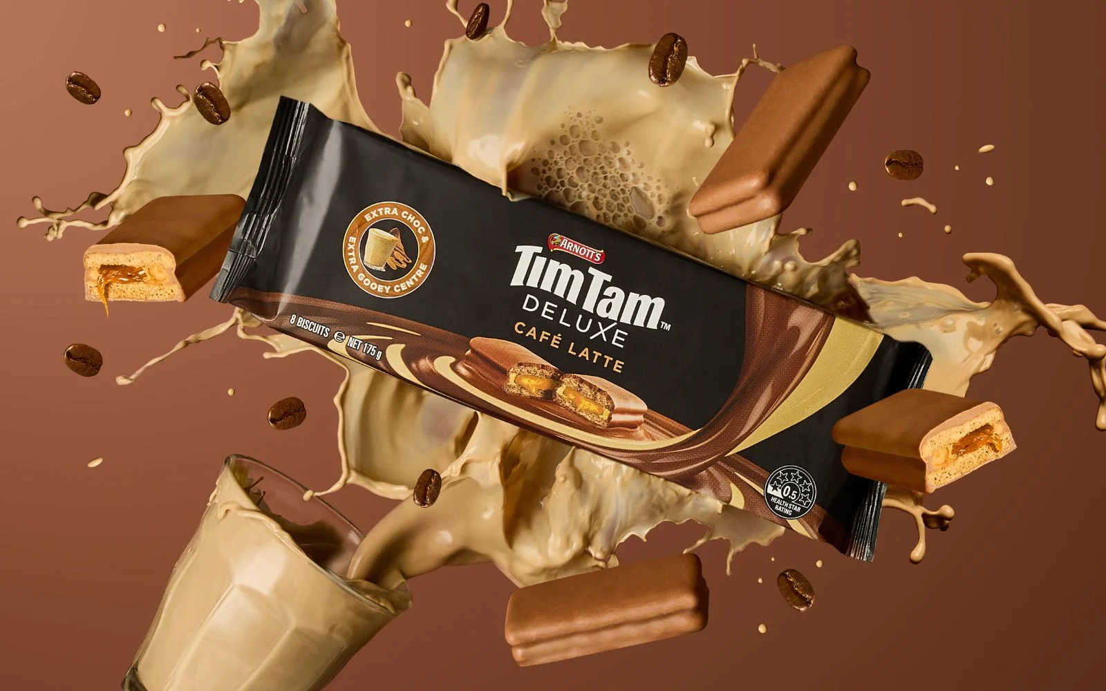 Hero Image Recipe Article - Calling all coffee lovers! Introducing NEW Tim Tam Deluxe Café Latte