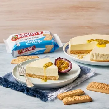 Arnotts Reduced Sugar Scotch Finger Cheesecake 1