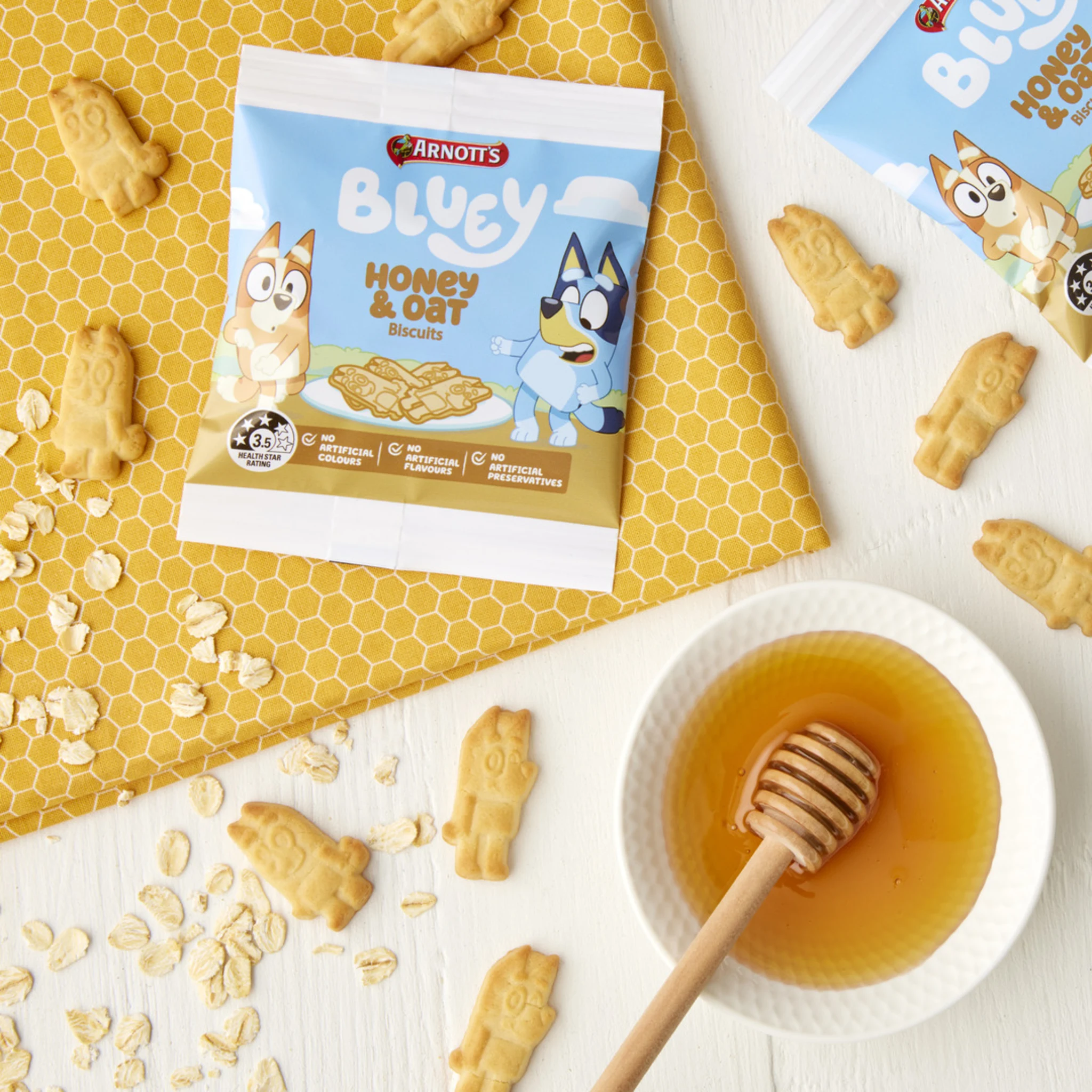 Bluey Honey & Oat Snack Packs