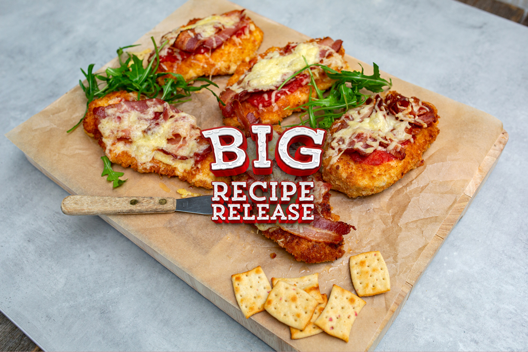 Let’s #BakeTogether - Cheese and Bacon Shapes Parmigiana 