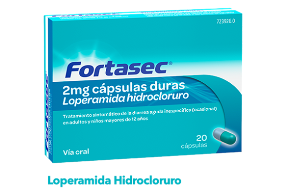 Producto Fortasec para tratamiento rápido de diarrea y recuperación