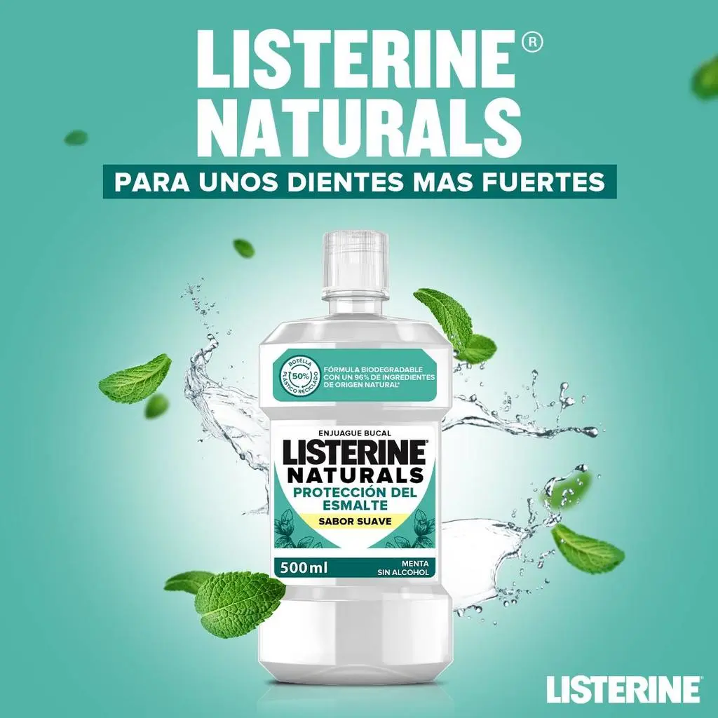 Enjuague Bucal LISTERINE® Naturals Protección Del Esmalte Sabor Suave - Image 2 - Listerine - es-ES