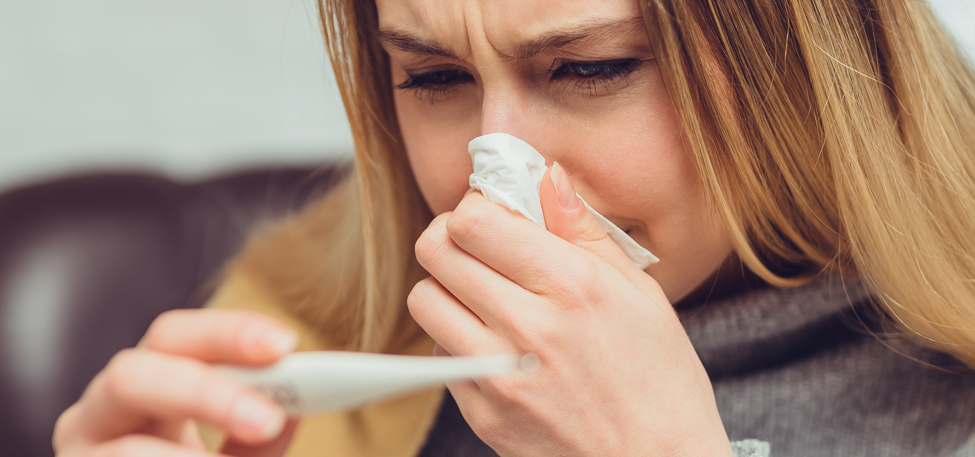 Persona con fiebre