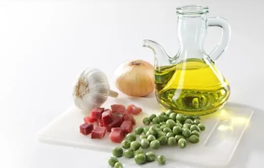 Guisantes con jamón para embarazadas