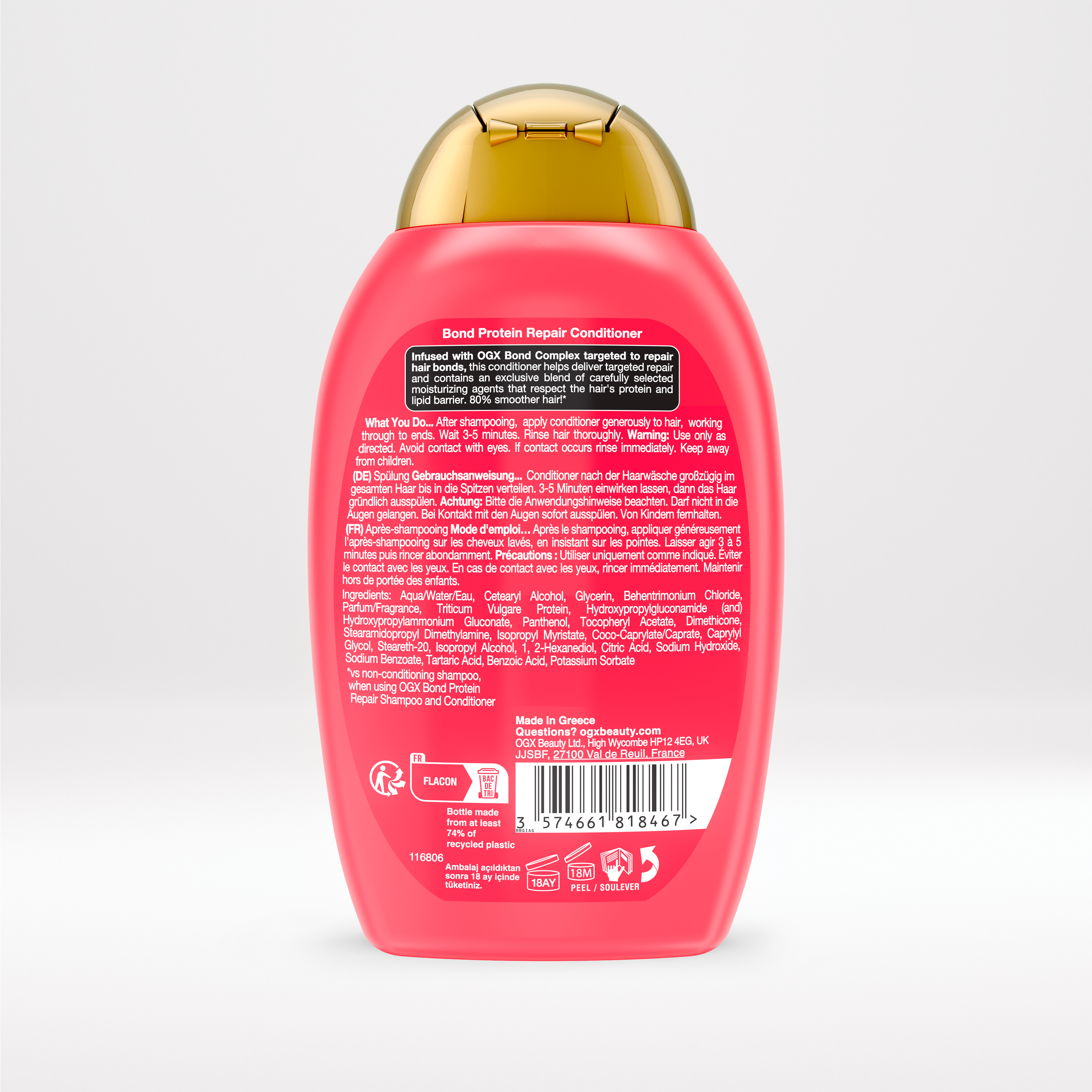 OGX ES Bond Repair Conditioner 385ml beneficios producto OGX