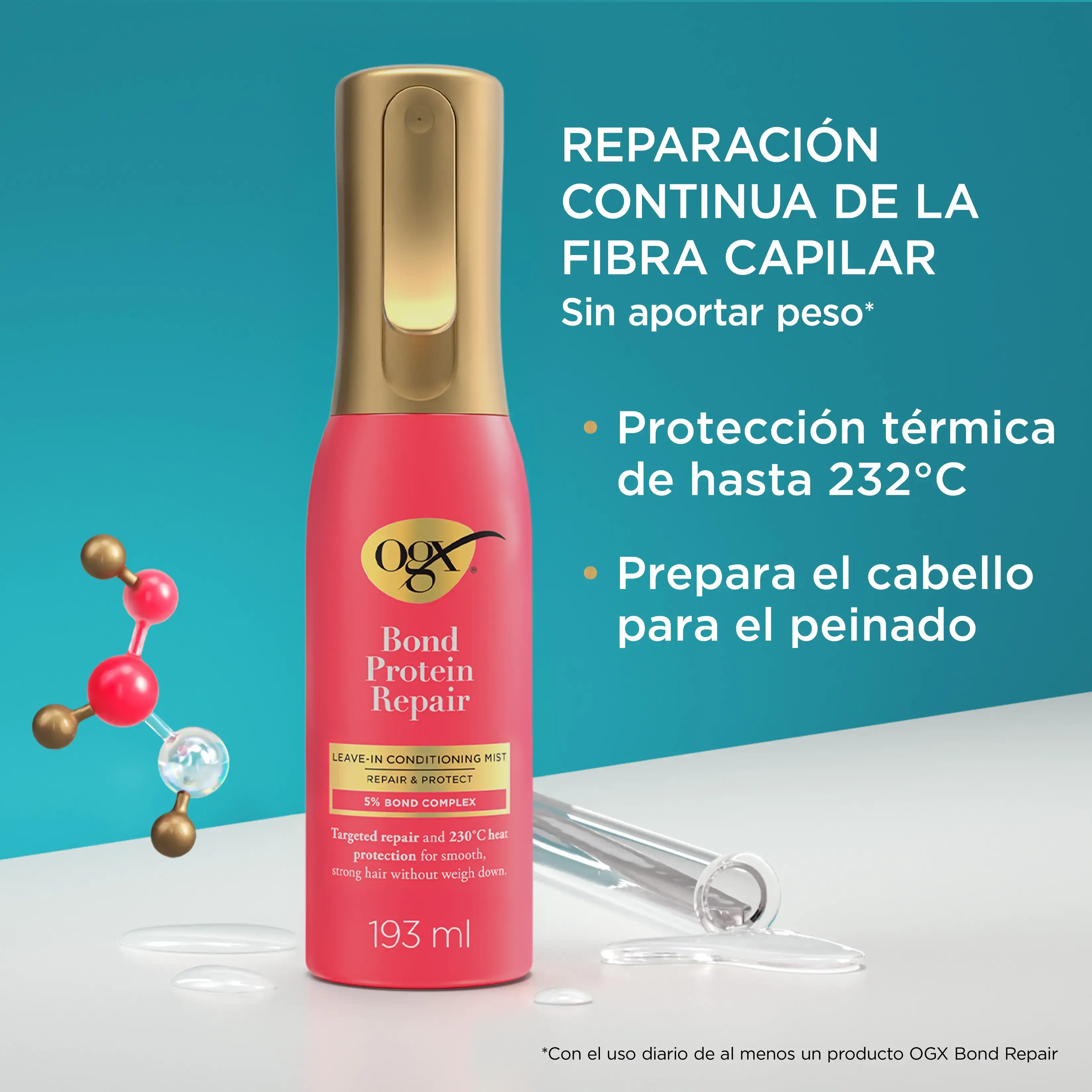 Spray protector y acondicionador OGX® Bond Protein Repair