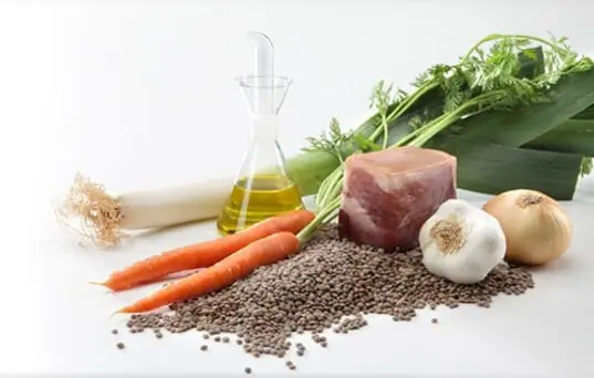 Lentejas estofadas para adultos